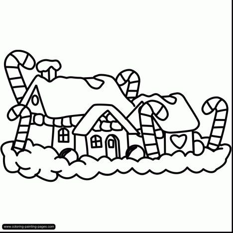 Christmas House Coloring Pages - Part 6
